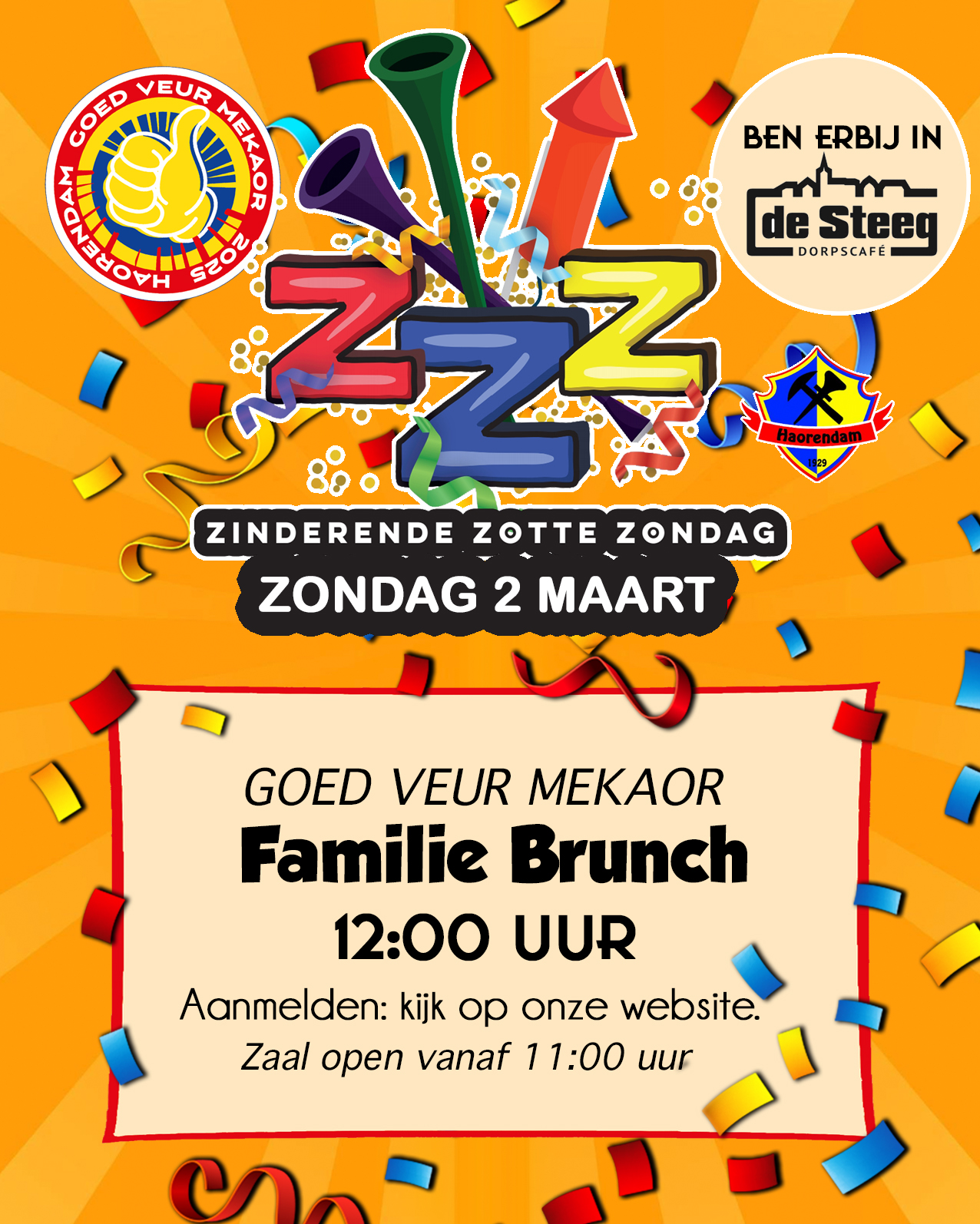 Zinderende Zotte Zondag Brunch