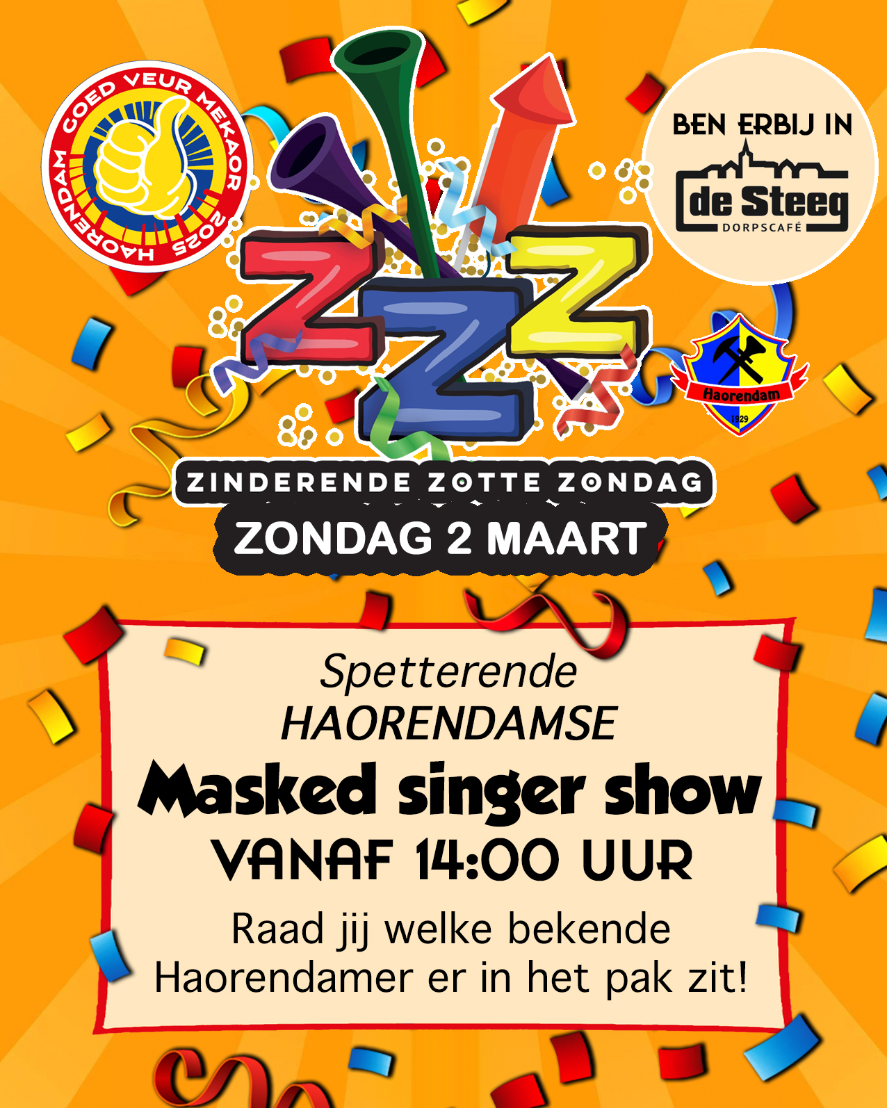 Zinderende Zotte Zondag Masked Singer